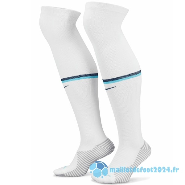 Nouveau Domicile Chaussette Angleterre 2022 Blanc Bleu