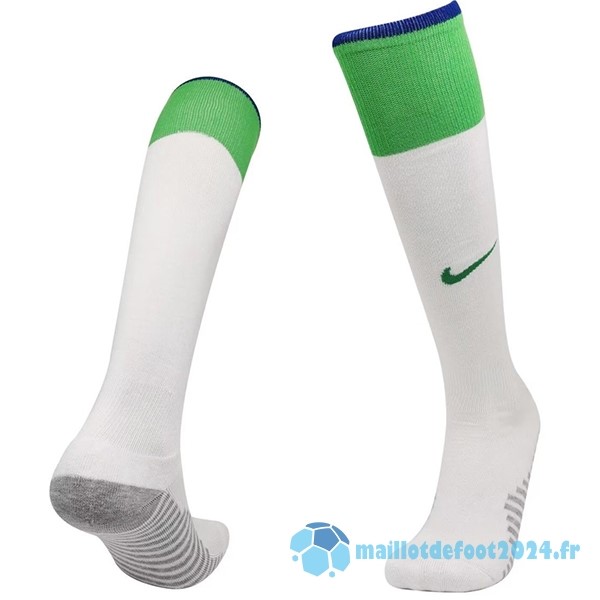 Nouveau Domicile Chaussette Brésil 2022 Blanc