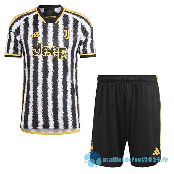 Nouveau Domicile Conjunto De Homme Juventus 2023 2024 Blanc Noir