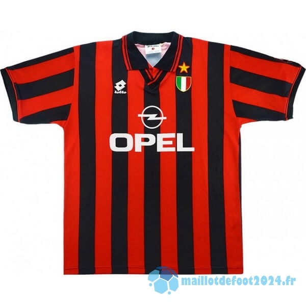 Nouveau Domicile Maillot AC Milan Retro 1996 1997 Noir Rouge