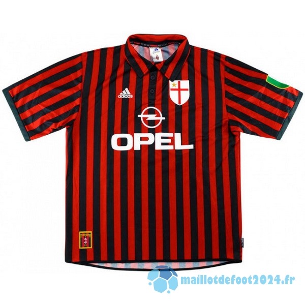 Nouveau Domicile Maillot AC Milan Retro 1999 2000 Rouge