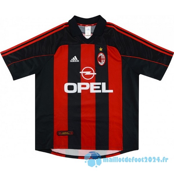 Nouveau Domicile Maillot AC Milan Retro 2000 2002 Rouge