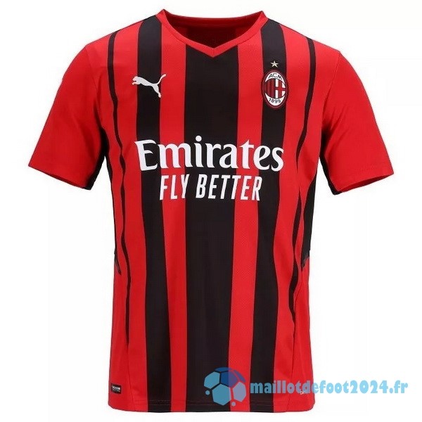 Nouveau Domicile Maillot AC Milan Retro 2021 2022 Rouge Noir