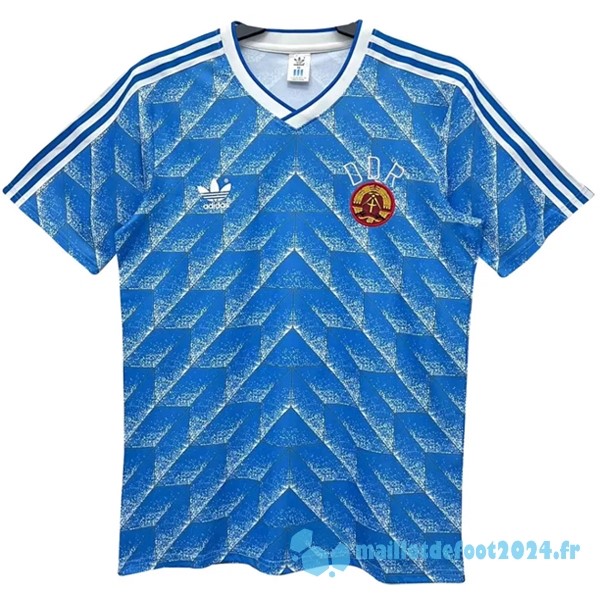 Nouveau Domicile Maillot Allemagne Retro 1988 Bleu