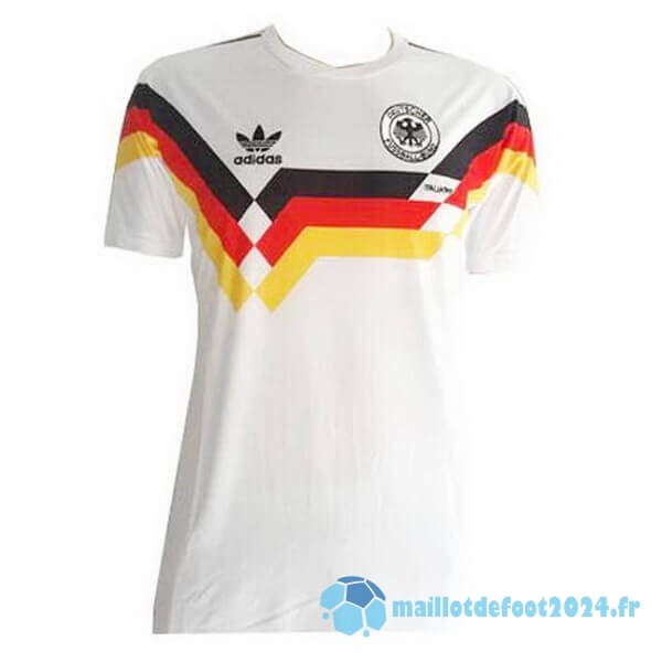 Nouveau Domicile Maillot Allemagne Retro 1990 Blanc