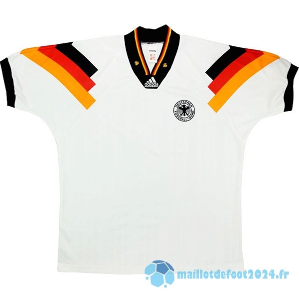 Nouveau Domicile Maillot Allemagne Retro 1992 1994 Blanc