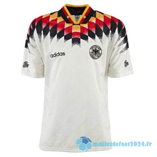 Nouveau Domicile Maillot Allemagne Retro 1994 Blanc