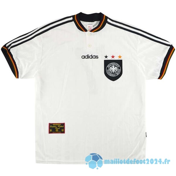 Nouveau Domicile Maillot Allemagne Retro 1996 Blanc