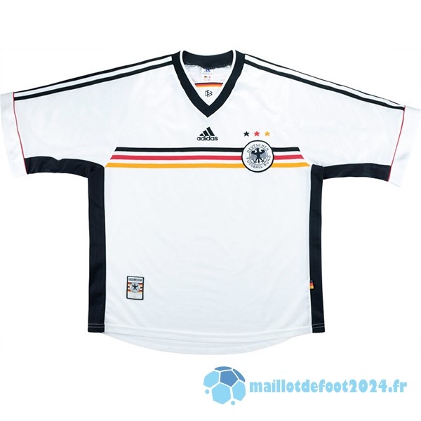 Nouveau Domicile Maillot Allemagne Retro 1998 Blanc