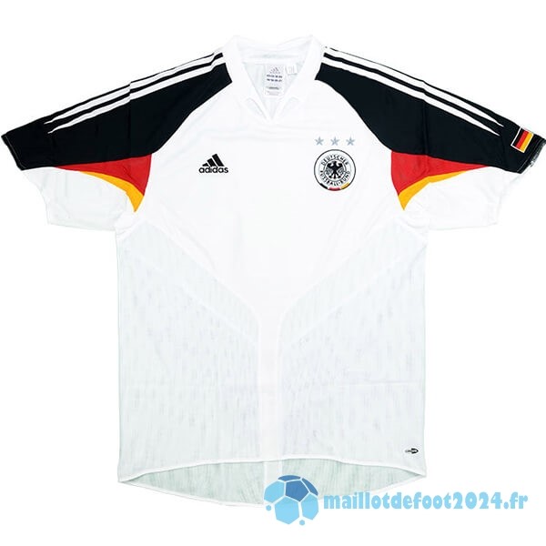 Nouveau Domicile Maillot Allemagne Retro 2004 Blanc