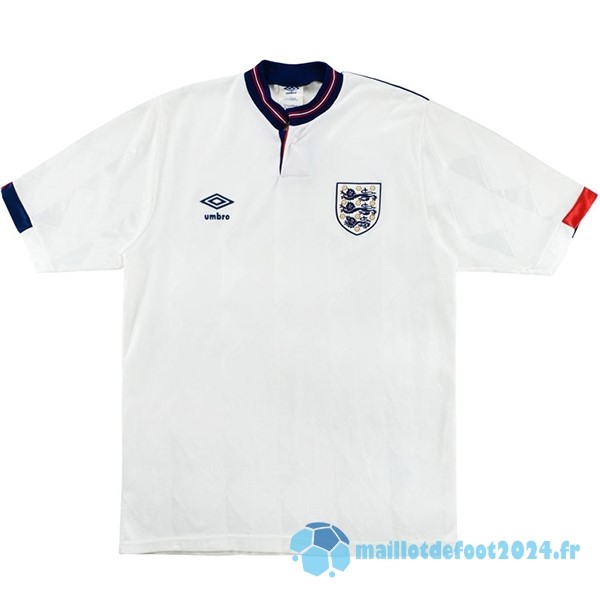 Nouveau Domicile Maillot Angleterre Retro 1989 Blanc