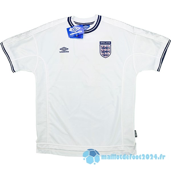 Nouveau Domicile Maillot Angleterre Retro 2000 Blanc