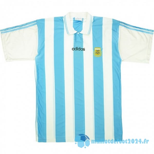 Nouveau Domicile Maillot Argentine Retro 1994 Bleu