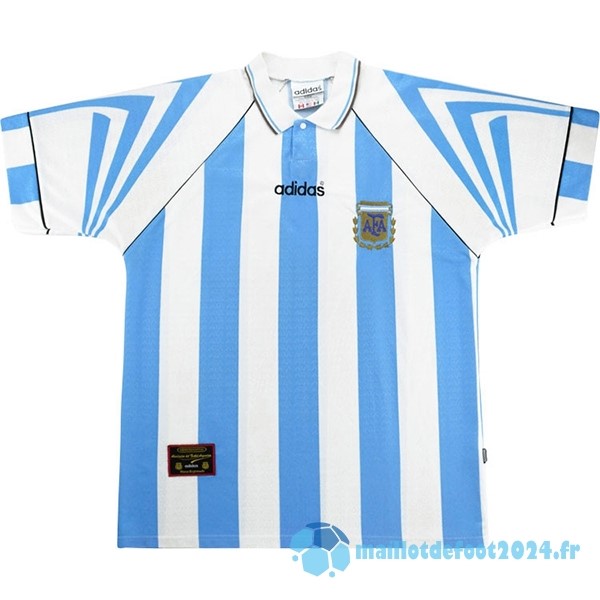 Nouveau Domicile Maillot Argentine Retro 1996 Bleu