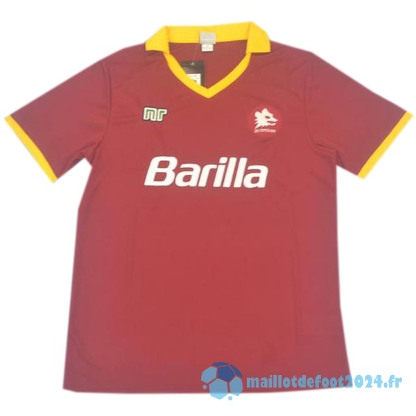 Nouveau Domicile Maillot As Roma Retro 1989 1990 Rouge