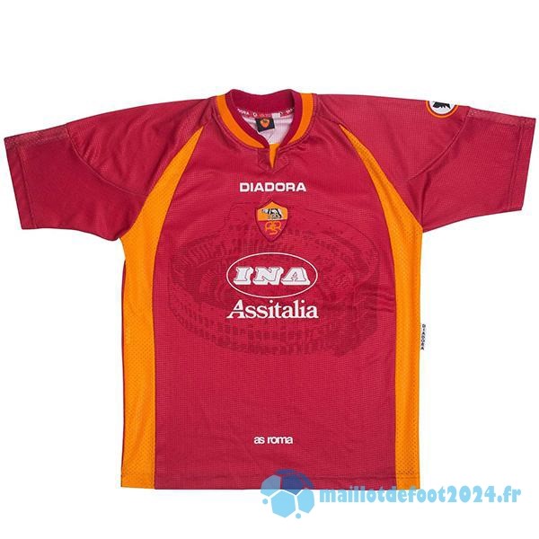 Nouveau Domicile Maillot As Roma Retro 1997 1998 Rouge