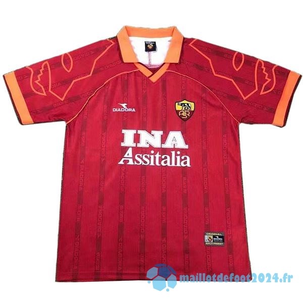 Nouveau Domicile Maillot As Roma Retro 1999 2000 Rouge