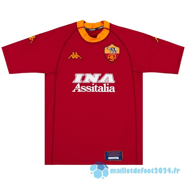 Nouveau Domicile Maillot As Roma Retro 2000 2001 Rouge