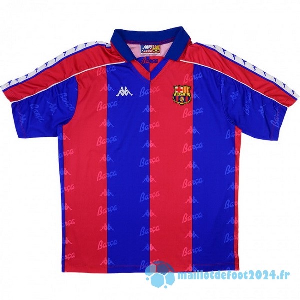 Nouveau Domicile Maillot Barcelona Retro 1992 1995 Bleu Rouge