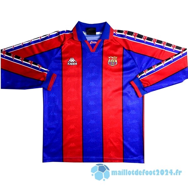 Nouveau Domicile Maillot Barcelona Retro 1996 1997 Bleu Rouge