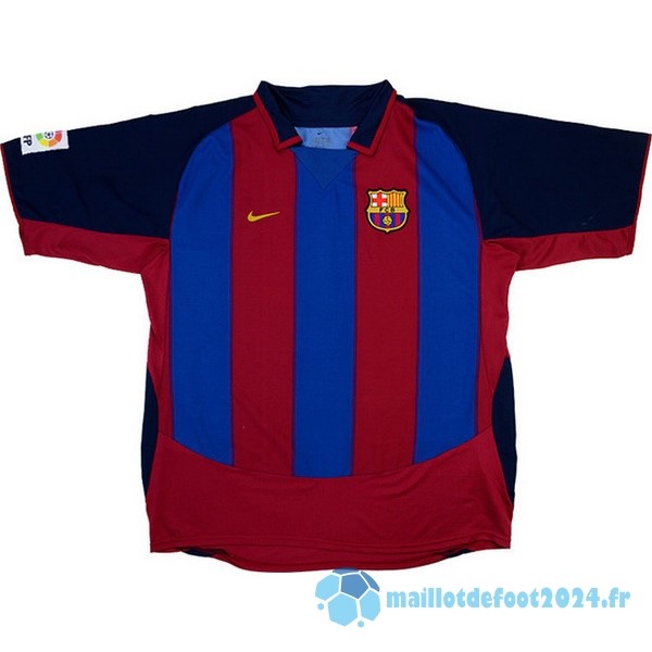 Nouveau Domicile Maillot Barcelona Retro 2003 2004 Bleu Rouge