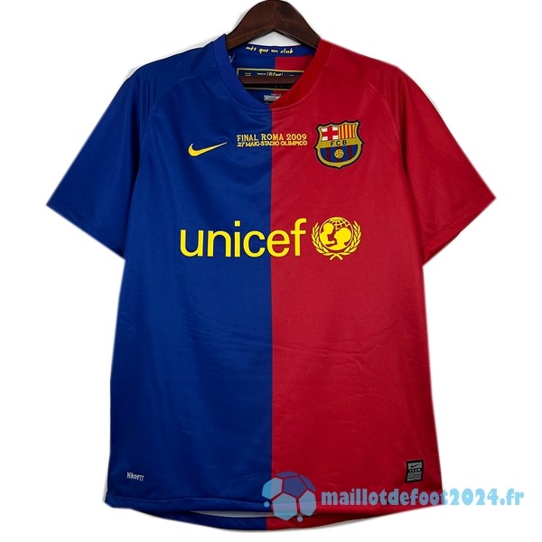 Nouveau Domicile Maillot Barcelona Retro 2008 2009 Bleu Rouge