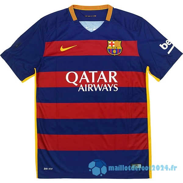 Nouveau Domicile Maillot Barcelona Retro 2015 2016 Bleu Rouge