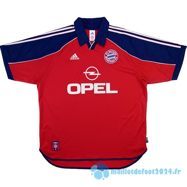 Nouveau Domicile Maillot Bayern Múnich Retro 1999 2001 Rouge