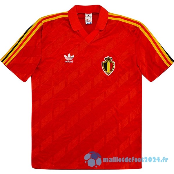 Nouveau Domicile Maillot Belgique Retro 1986 Rouge