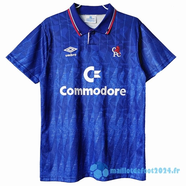 Nouveau Domicile Maillot Chelsea Retro 1989 1991 Bleu