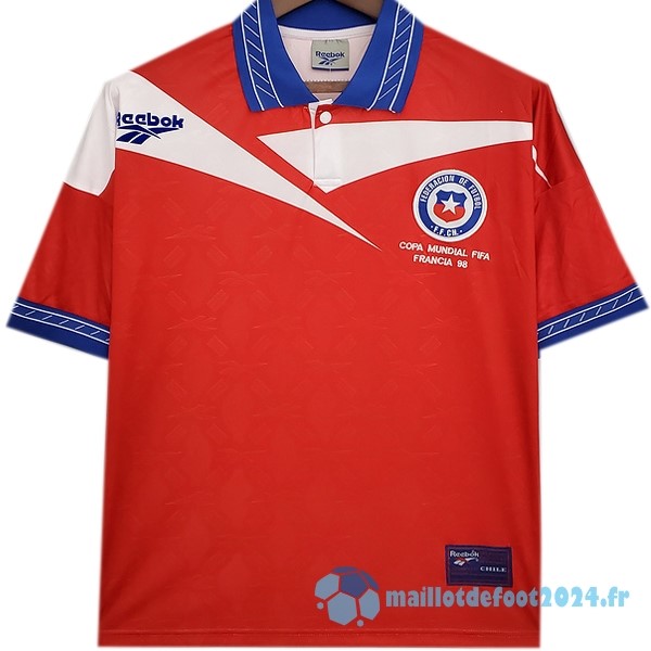 Nouveau Domicile Maillot Chili Retro 1998 Rouge