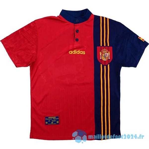 Nouveau Domicile Maillot Espagne Retro 1996 Rouge