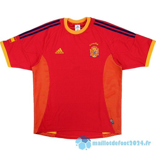 Nouveau Domicile Maillot Espagne Retro 2002 2004 Rouge