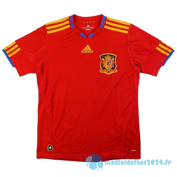 Nouveau Domicile Maillot Espagne Retro 2010 Rouge