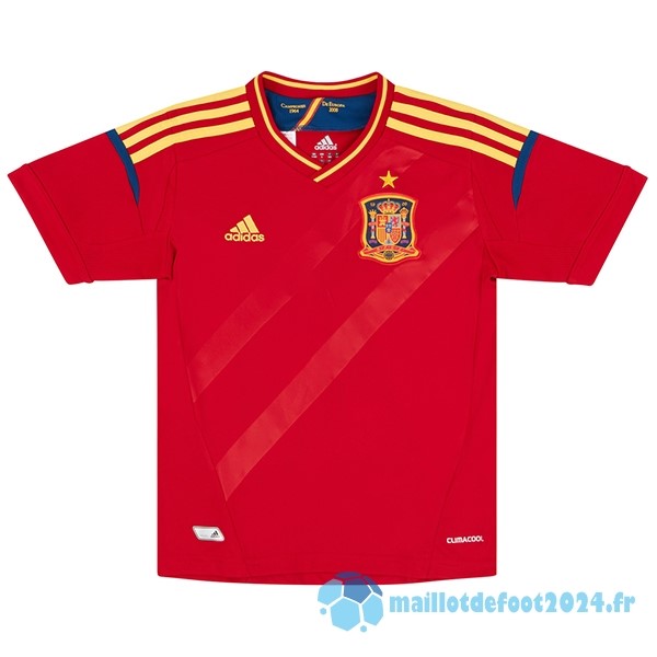 Nouveau Domicile Maillot Espagne Retro 2011 2012 Rouge