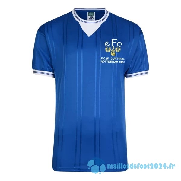 Nouveau Domicile Maillot Everton Retro 1985 Bleu