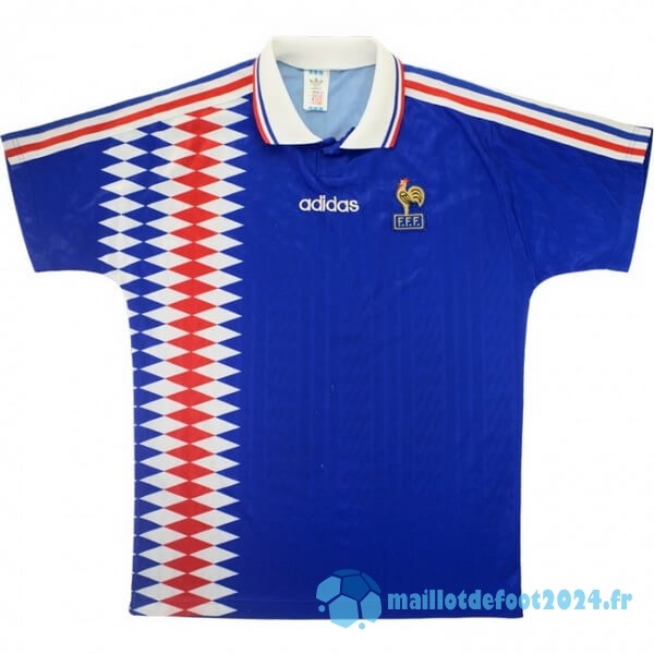 Nouveau Domicile Maillot France Retro 1994 Bleu