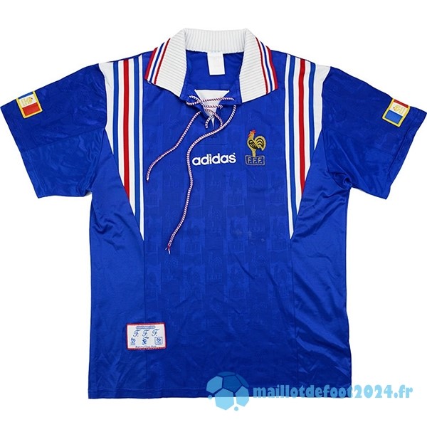 Nouveau Domicile Maillot France Retro 1996 Bleu