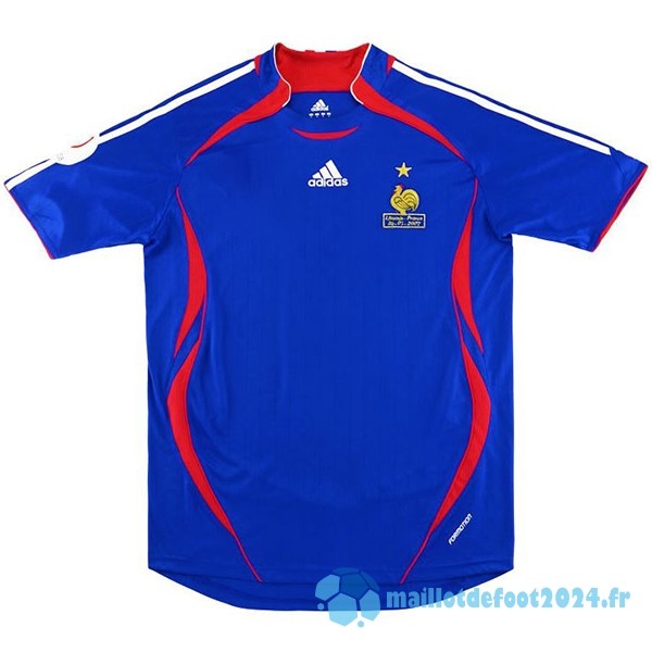 Nouveau Domicile Maillot France Retro 2006 Bleu