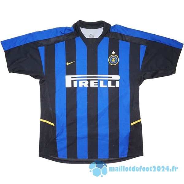 Nouveau Domicile Maillot Inter Milán Retro 2002 2003 Bleu