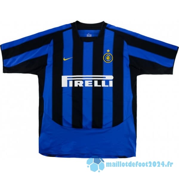 Nouveau Domicile Maillot Inter Milán Retro 2003 2004 Bleu