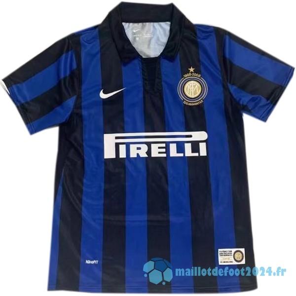 Nouveau Domicile Maillot Inter Milán Retro 2007 2008 Bleu