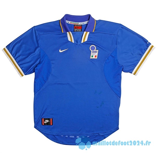 Nouveau Domicile Maillot Italy Retro 1996 Bleu