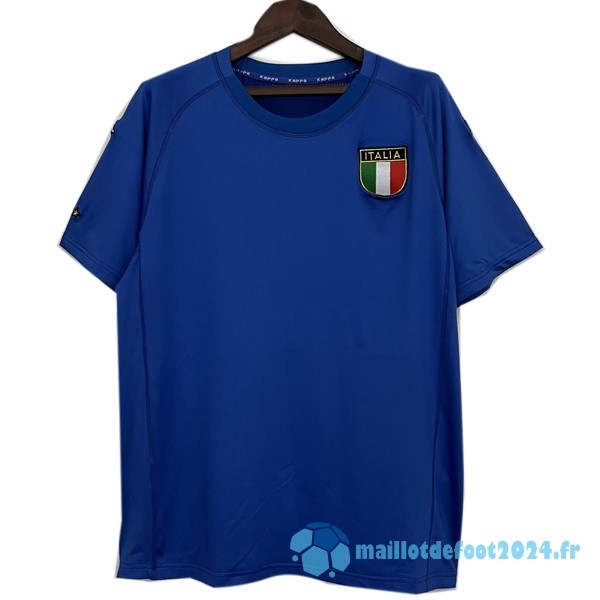 Nouveau Domicile Maillot Italy Retro 2000 Bleu