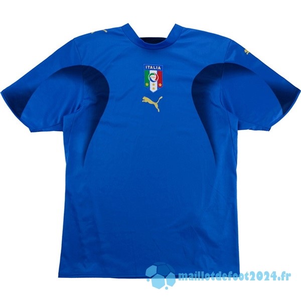 Nouveau Domicile Maillot Italy Retro 2006 Bleu