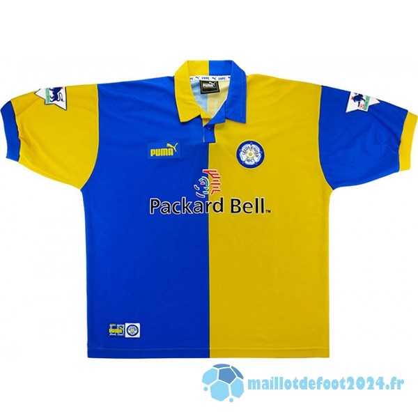 Nouveau Domicile Maillot Leeds United Retro 1998 1999 Jaune