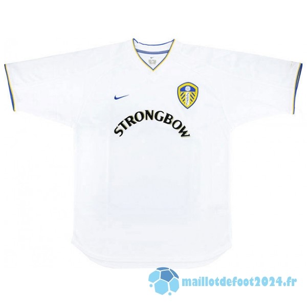 Nouveau Domicile Maillot Leeds United Retro 2000 2002 Blanc