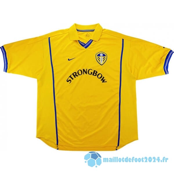 Nouveau Domicile Maillot Leeds United Retro 2000 2002 Jaune