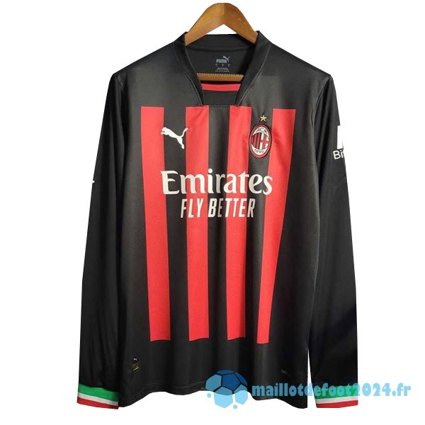 Nouveau Domicile Maillot Manches Longues AC Milan 2022 2023 Rouge