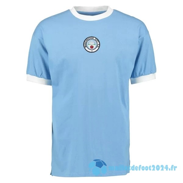 Nouveau Domicile Maillot Manchester City Retro 1972 Bleu